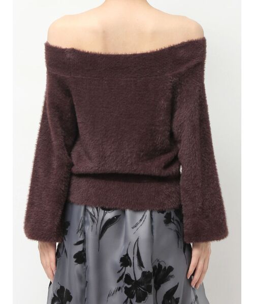 MERCURYDUO（マーキュリーデュオ）の「ミニシャギーオフショルニット（ニット/セーター・レディース・アイボリー/ベビーピンク/グレー/ブラウン/ラベンダー・FREE）」の13枚目の写真