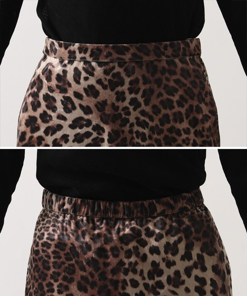 Munich（ミューニック）の「ベロアレオパードナロースカート（スカート・レディース・レオパード・S）」の14枚目の写真