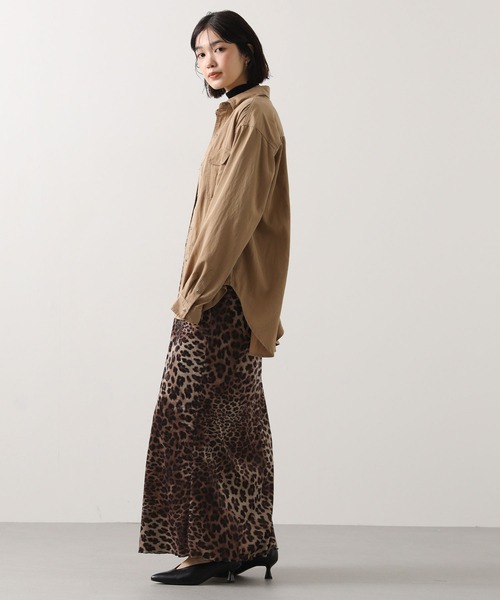 Munich（ミューニック）の「ベロアレオパードナロースカート（スカート・レディース・レオパード・S）」の2枚目の写真