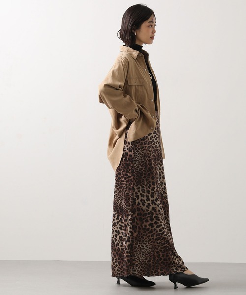 Munich（ミューニック）の「ベロアレオパードナロースカート（スカート・レディース・レオパード・S）」の3枚目の写真