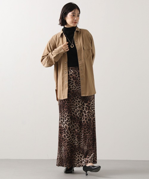 Munich（ミューニック）の「ベロアレオパードナロースカート（スカート・レディース・レオパード・S）」の7枚目の写真