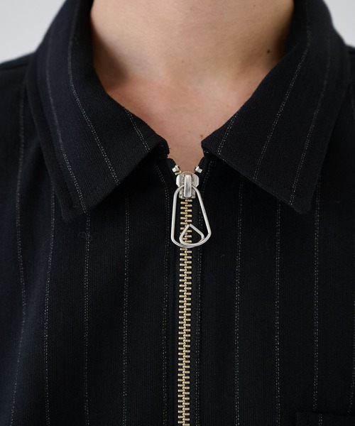 Jieda(ジエダ)の「【JieDa】WOOL STRIPE ZIP SHIRT(シャツ/ブラウス・メンズ・グレー/ブラック・1/2)」の13枚目の写真