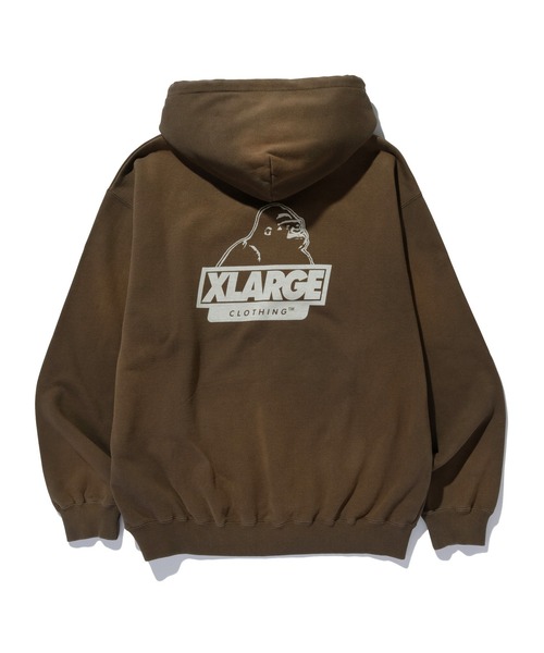 XLARGE（エクストララージ）の「DISCHARGE PRINTED SLANTED OG HOODED SWEATSHIRT（パーカー・メンズ・ブラック/パープル/ブラウン・XXL/XL/L/M/S）」の16枚目の写真