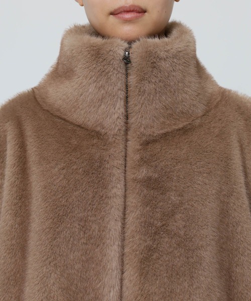 BABYLONE（バビロン）の「ファーショートコート（ブルゾン）」 - WEAR