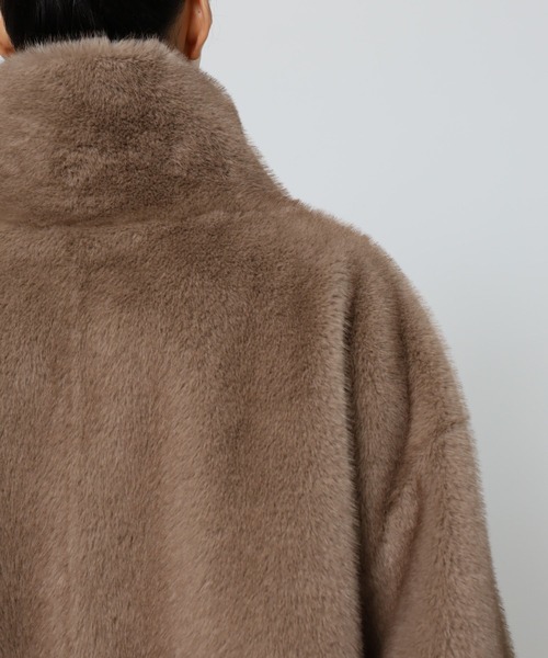 BABYLONE（バビロン）の「ファーショートコート（ブルゾン）」 - WEAR