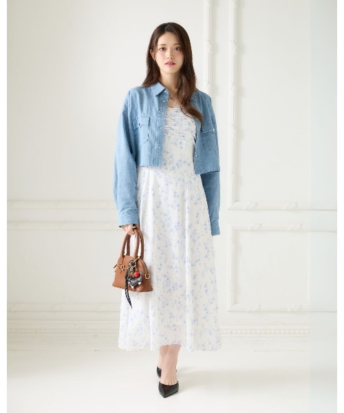 LANTINAM(ランティナム)の「Little Flower Bolero Set Dress(ワンピース・レディース・ネイビー/ホワイト・SMALL/MEDIUM)」の15枚目の写真