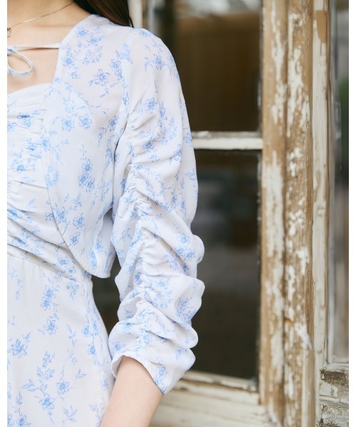 LANTINAM(ランティナム)の「Little Flower Bolero Set Dress(ワンピース・レディース・ネイビー/ホワイト・SMALL/MEDIUM)」の10枚目の写真