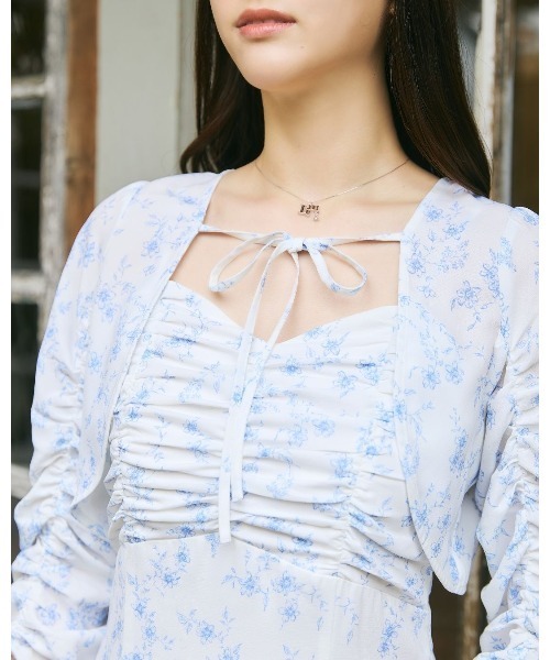 LANTINAM(ランティナム)の「Little Flower Bolero Set Dress(ワンピース・レディース・ネイビー/ホワイト・SMALL/MEDIUM)」の12枚目の写真