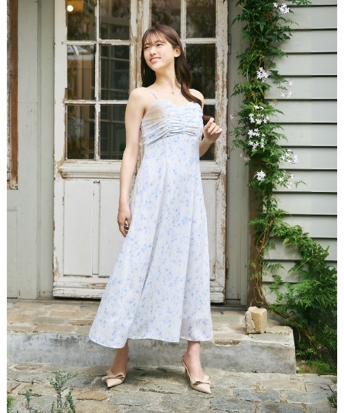 LANTINAM(ランティナム)の「Little Flower Bolero Set Dress(ワンピース・レディース・ネイビー/ホワイト・SMALL/MEDIUM)」の4枚目の写真