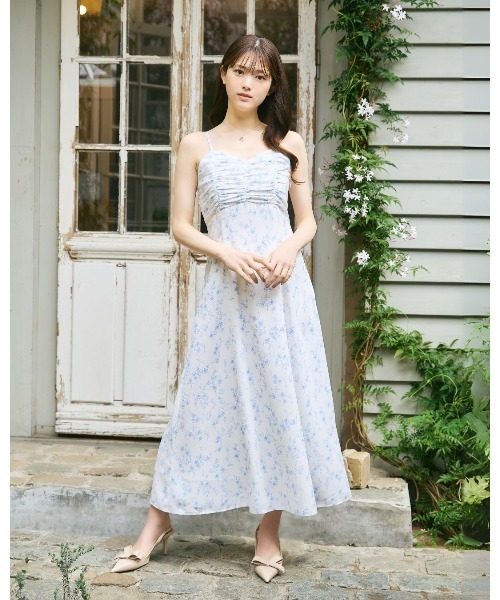 LANTINAM(ランティナム)の「Little Flower Bolero Set Dress(ワンピース・レディース・ネイビー/ホワイト・SMALL/MEDIUM)」の5枚目の写真