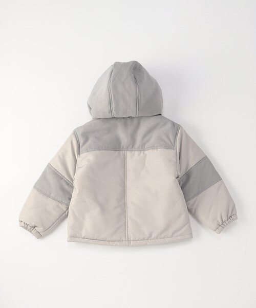 COMME CA ISM（コムサイズム）の「フード付き 中綿 ブルゾン（ブルゾン・キッズ・ブラック/ライトグレー・100cm/110cm/120cm/130cm/140cm/150cm）」の8枚目の写真