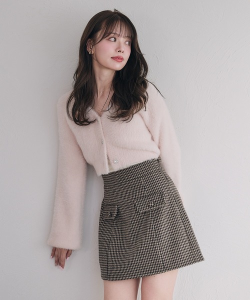 fupel(フぺル)の「back open no sleeve turtle knit ensemble / バックオープンノースリーブタートルニットアンサンブル(アンサンブル・レディース・アイボリー/ピンク・FREE)」の19枚目の写真