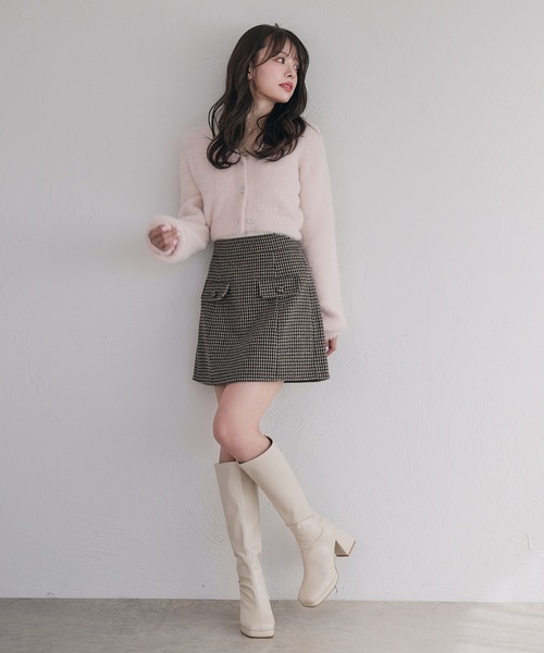 fupel(フぺル)の「back open no sleeve turtle knit ensemble / バックオープンノースリーブタートルニットアンサンブル(アンサンブル・レディース・アイボリー/ピンク・FREE)」の22枚目の写真