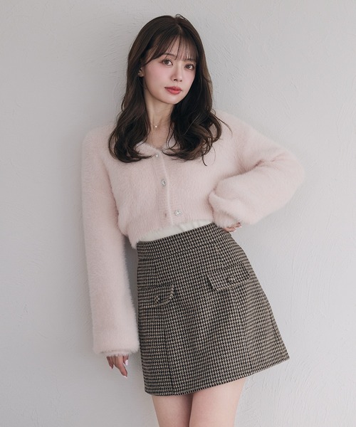 fupel(フぺル)の「back open no sleeve turtle knit ensemble / バックオープンノースリーブタートルニットアンサンブル(アンサンブル・レディース・アイボリー/ピンク・FREE)」の17枚目の写真