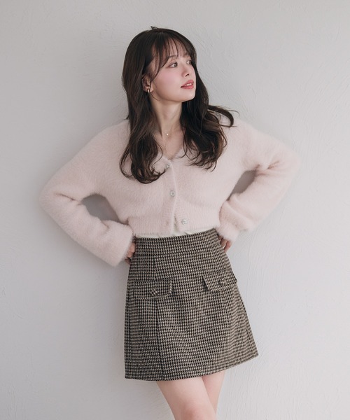 fupel(フぺル)の「back open no sleeve turtle knit ensemble / バックオープンノースリーブタートルニットアンサンブル(アンサンブル・レディース・アイボリー/ピンク・FREE)」の18枚目の写真