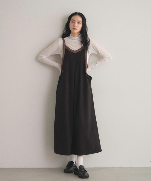 配色2WAYタックワンピース（ワンピース）｜&. NOSTALGIA（アンド