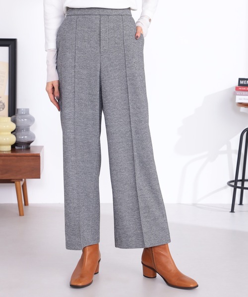 GALLORIA（ギャローリア）の「ピンタックワイドパンツ（その他パンツ・レディース・ブラック/グレー/オートミール・LL/L/M/S）」の3枚目の写真