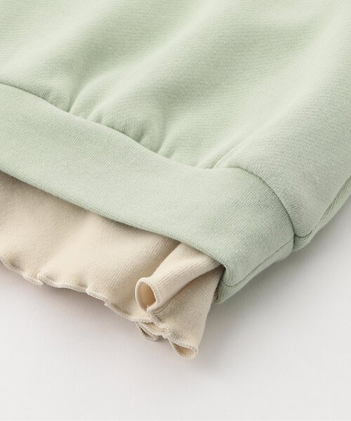 Seraph(セラフ)の「【ジュニア対応】バックリボンレイヤードトレーナー(スウェット・キッズ・チャコール/ラベンダー/グリーン・80/90/100/110/120/130/140)」の16枚目の写真