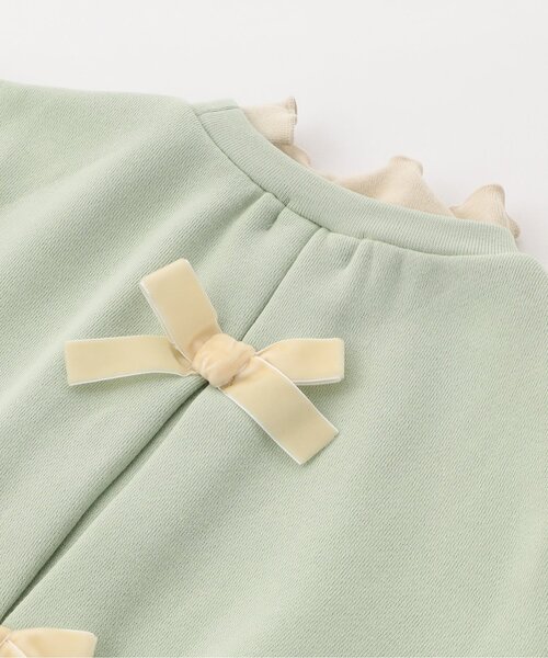 Seraph(セラフ)の「【ジュニア対応】バックリボンレイヤードトレーナー(スウェット・キッズ・チャコール/ラベンダー/グリーン・80/90/100/110/120/130/140)」の14枚目の写真