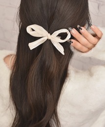 最後⭐︎★⭐︎オーガンジー17ビッグリボンクリップオーガンジーサテン2重生地夢可愛い 最後オーガンジー17ビッグリボンクリップオーガンジーサテン2重生地夢