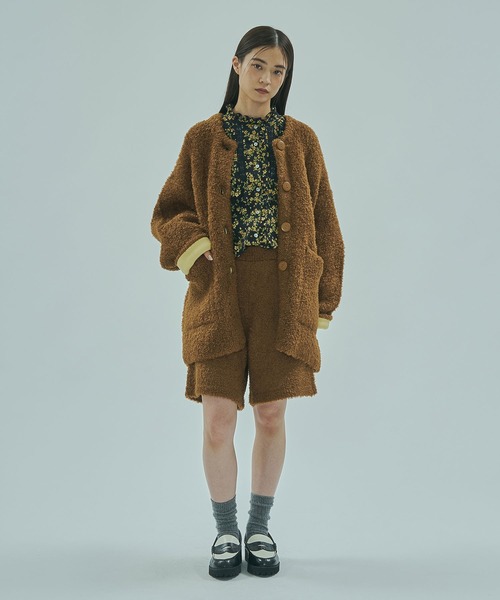 ROSE BUD(ローズバッド)の「KNIT SHORT PANTS(その他パンツ・レディース・ブラウン/ブラック・ONE SIZE)」の5枚目の写真