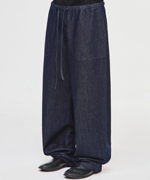 SIGNATURE（シグネチャ）の「Non-Fade Fatigue Stitch Banding Denim Pants [Indigo]（デニムパンツ・レディース）」
