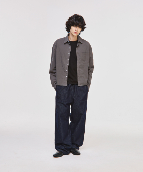 SIGNATURE（シグネチャ）の「ノンフェイドパーティグステッチバンディングデニムパンツ[インディゴ]（デニムパンツ・レディース・その他・MEDIUM/LARGE）」の3枚目の写真