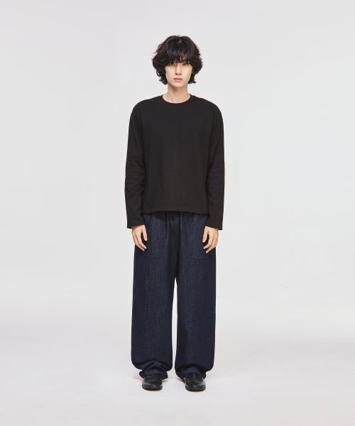 SIGNATURE（シグネチャ）の「ノンフェイドパーティグステッチバンディングデニムパンツ[インディゴ]（デニムパンツ・レディース・その他・MEDIUM/LARGE）」の7枚目の写真