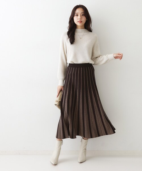 ヘアリー感／軽い】モックネックニット（ニット/セーター）｜COUP DE