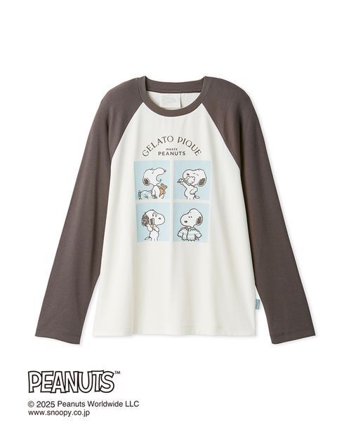 セール】【PEANUTS】【HOMME】オリジナルアート ワンポイントロンT