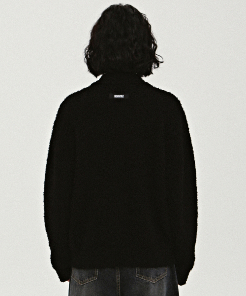 NICK&NICOLE(ニックアンドニコール)の「BOUCLE COLLAR KNIT CARDIGAN_BLACK(カーディガン/ボレロ・レディース・その他・FREE)」の3枚目の写真