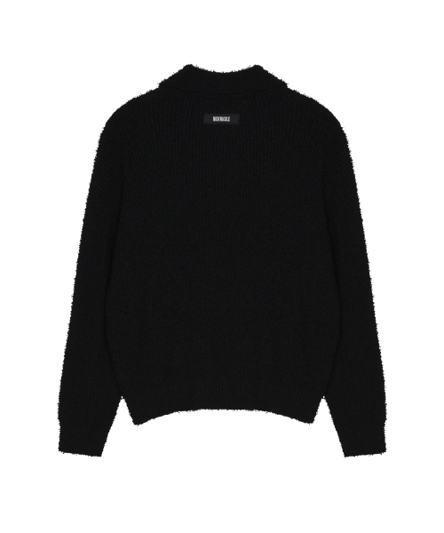 NICK&NICOLE(ニックアンドニコール)の「BOUCLE COLLAR KNIT CARDIGAN_BLACK(カーディガン/ボレロ・レディース・その他・FREE)」の5枚目の写真