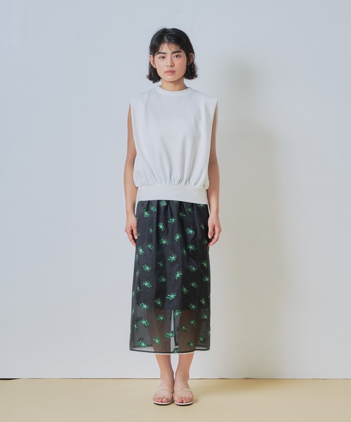 WHYTO.(ホワイト)の「「WHYTO. / ホワイト」ショルダータックトップス(Tシャツ/カットソー・レディース・ベージュ/ブラック/ブラウン/オフホワイト・38/36)」の21枚目の写真