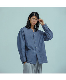 RUGGED HOUSE（ラギッドハウス）の「ストライプデニムカーディガン ダークブルー（カーディガン/ボレロ）」