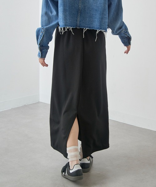 Arnie Arnold Palmer(アーニーアーノルドパーマー)の「【ARNIE】9152548 スムースジャージサイドラインロングスカート(スカート・レディース・チャコールグレー/ブラック/ブラウン・M/L/LL)」の14枚目の写真