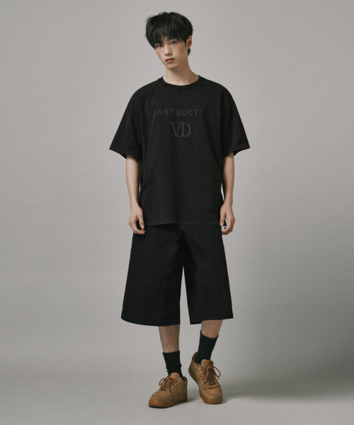 Verdnt（バーダント）の「ダブルレイヤーカーペンターバミューダショーツ[ブラック]（その他パンツ・レディース・ブラック・SMALL/MEDIUM/LARGE）」の5枚目の写真