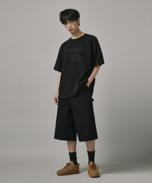 Verdnt（バーダント）の「ダブルレイヤーカーペンターバミューダショーツ[ブラック]（その他パンツ・レディース・ブラック・SMALL/MEDIUM/LARGE）」の6枚目の写真