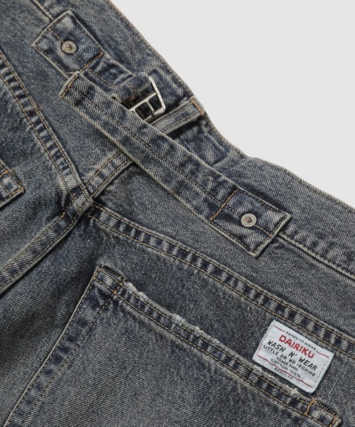 DAIRIKU（ダイリク）の「"D"Buckle Super wide Denim Pants（デニムパンツ・メンズ・インディゴブルー/ブラック・29(M)/27(S)/31(L)）」の14枚目の写真
