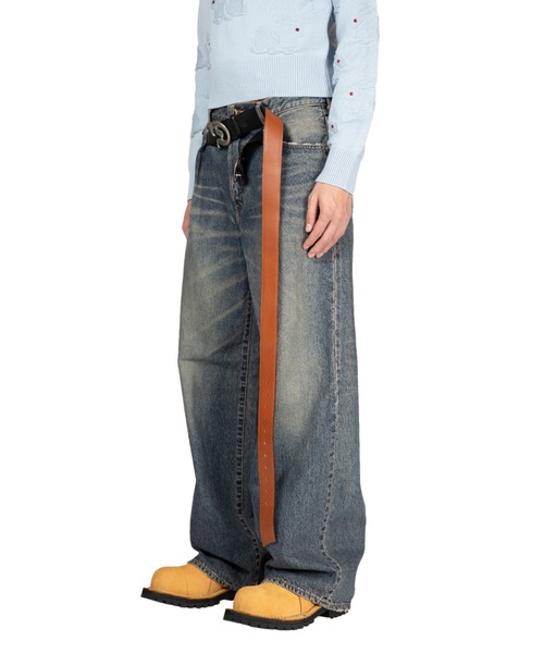 DAIRIKU（ダイリク）の「"D"Buckle Super wide Denim Pants（デニムパンツ・メンズ・インディゴブルー/ブラック・29(M)/27(S)/31(L)）」の10枚目の写真