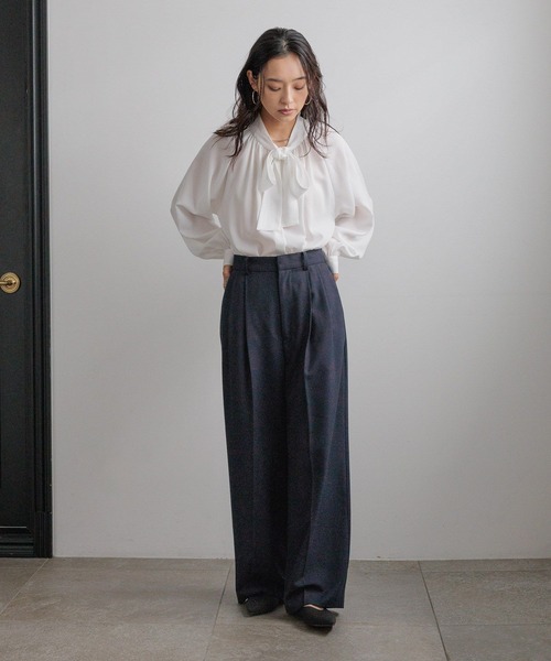 LOWRYS FARM(ローリーズファーム)の「daymeリボンブラウス 628652(シャツ/ブラウス・レディース・ホワイト・FREE)」の3枚目の写真