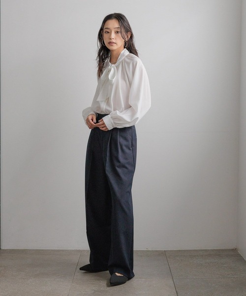 LOWRYS FARM(ローリーズファーム)の「daymeリボンブラウス 628652(シャツ/ブラウス・レディース・ホワイト・FREE)」の5枚目の写真