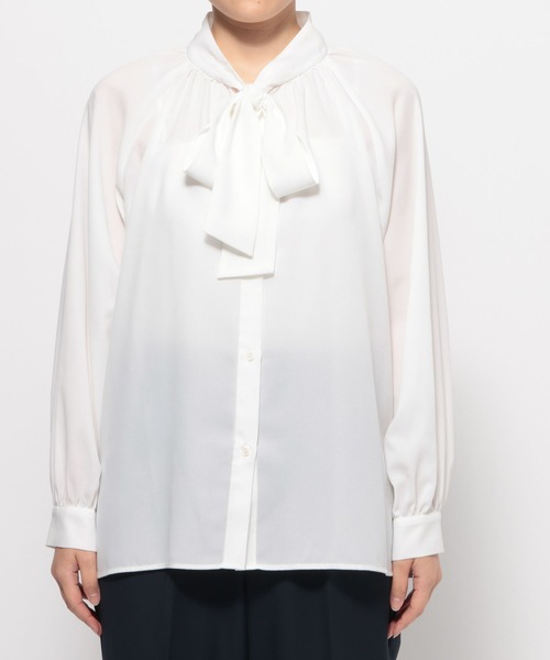 LOWRYS FARM(ローリーズファーム)の「daymeリボンブラウス 628652(シャツ/ブラウス・レディース・ホワイト・FREE)」の22枚目の写真