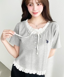Tシャツ/カットソー（グレー/灰色系・フリル）ファッション通販 - ZOZOTOWN