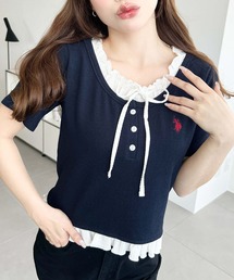 U.S. POLO ASSN.(���[�G�X�|���A�b�X��)��U.S.POLO ASSN.�����|�C���g�h�J�w�����[�l�b�N���C���[�h������T�V���c(T�V���c/�J�b�g�\�[)