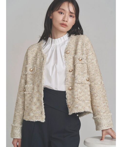 TONAL(トーナル)の「フリルバックリボンブラウス(シャツ/ブラウス・レディース・ネイビー/ライトブルー/オフホワイト・MEDIUM)」の20枚目の写真