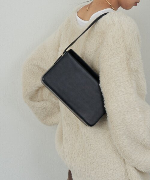 GALLARDAGALANTE(ガリャルダガランテ)の「【2.718】BOXショルダーバッグ(ショルダーバッグ・レディース・ブラック/ボルドー・FREE)」の6枚目の写真