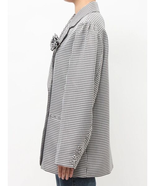 jouetie(ジュエティ)の「パワショルルーズテーラードジャケット【セットアップ対応】チェック柄 レザー(テーラードジャケット・レディース・その他2/その他1/ブラック・MEDIUM)」の5枚目の写真