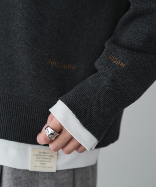 PUAL CE CIN（ピュアルセシン）の「スウェットライクダブルジャガードニットパーカー（ニット/セーター・レディース・チャコールグレー/ブラウン/オートミール・FREE）」の22枚目の写真