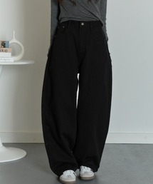 VIVID LADY（ビビッドレディー）の「ノンウォッシュ ボリュームカーブデニム（デニムパンツ・レディース）」