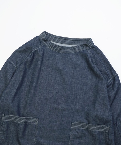 Brocante（ブロカント）の「[Brocante / ブロカント] ライトオンスデニム ペシュールスモック（シャツ/ブラウス・レディース・ワンウォッシュ・2）」の6枚目の写真